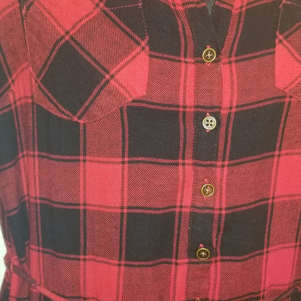 Buffalo plaid dress